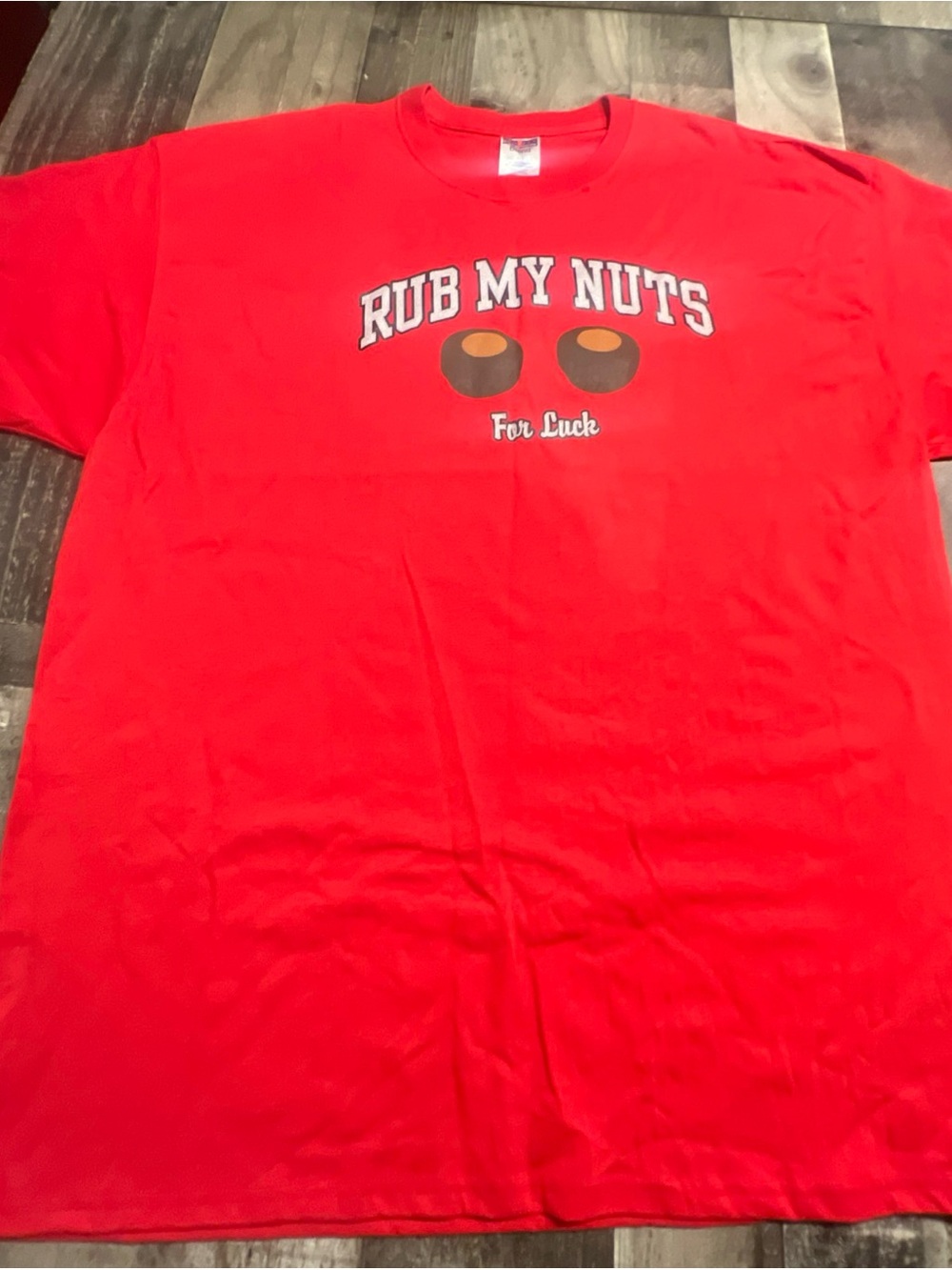 Jerzees Red Graphic Heavyweight Blend Tee